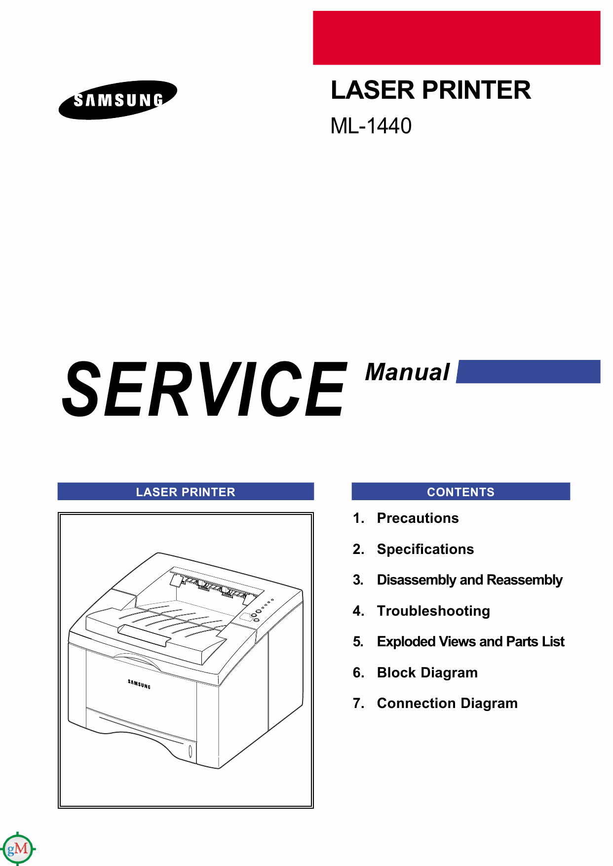 Samsung Laser-Printer ML-1440 Parts and Service Manual-1